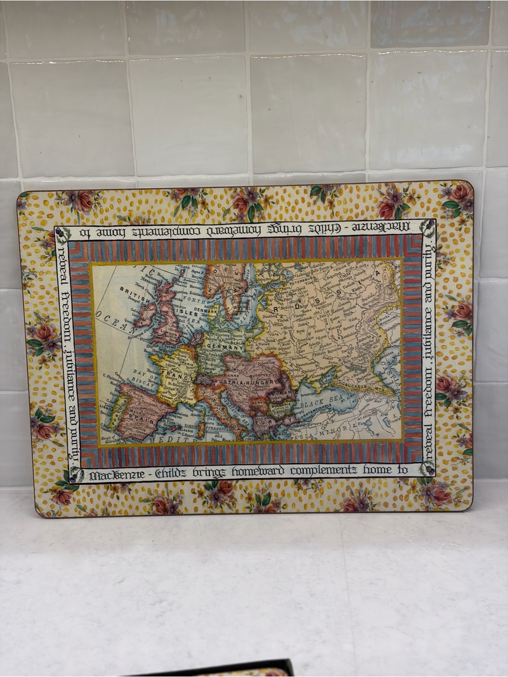 MacKenzie-Childs Global Mission Map Placemats Set of 4
